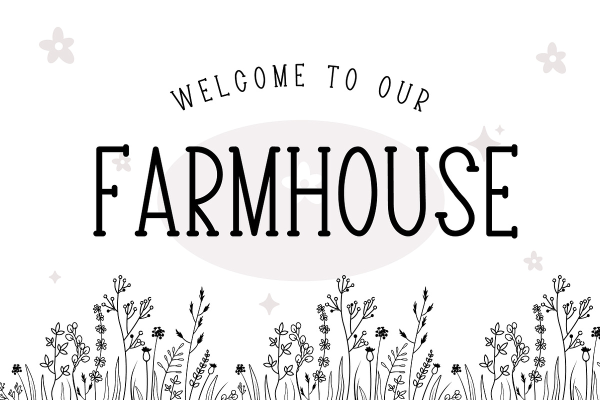 Beautiful Wildflower, a Serif Font by Mini_World (Photo 3 of 7)