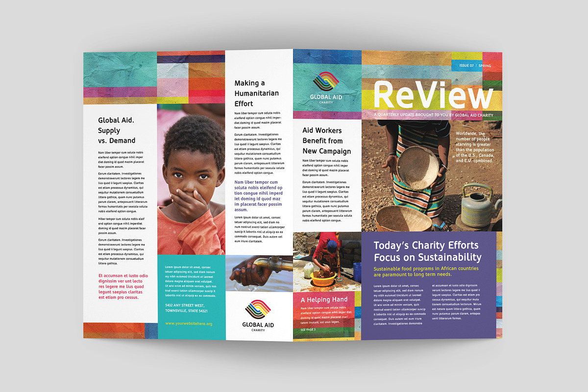Humanitarian Aid Newsletter Template
