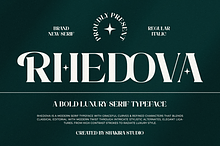 Rhedova - Modern Bold Luxury Serif