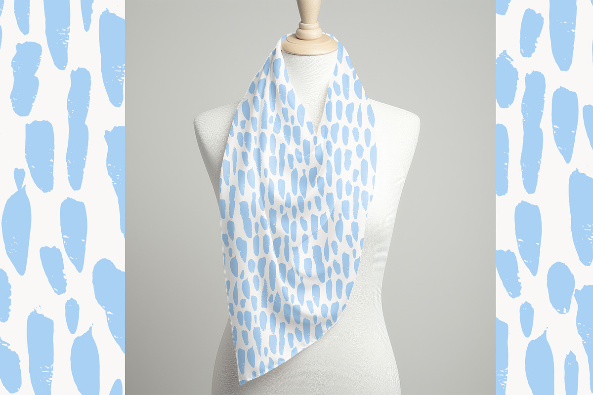 Blue Painted Texture, a Pattern Graphic by MalyskaStudio (Photo 8 of 15)