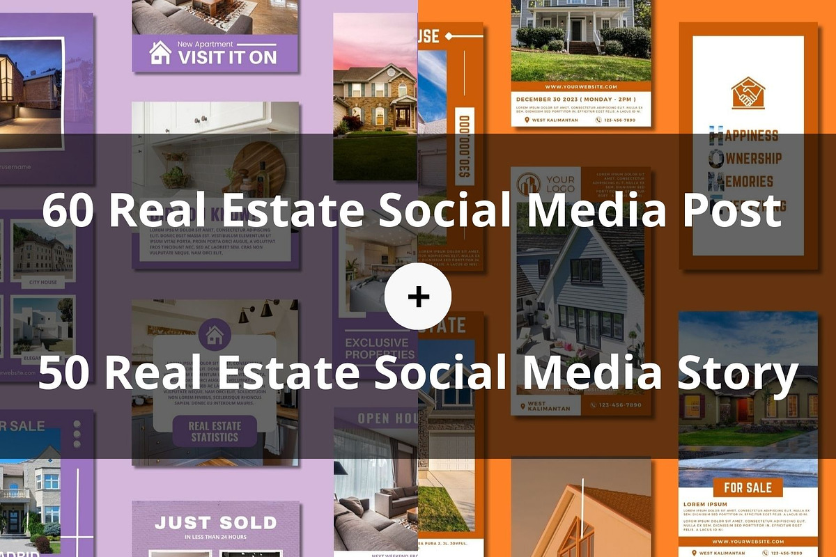Real Estate Social Media Templates, a Templates & Theme by BoontenStudio (Photo 2 of 5)