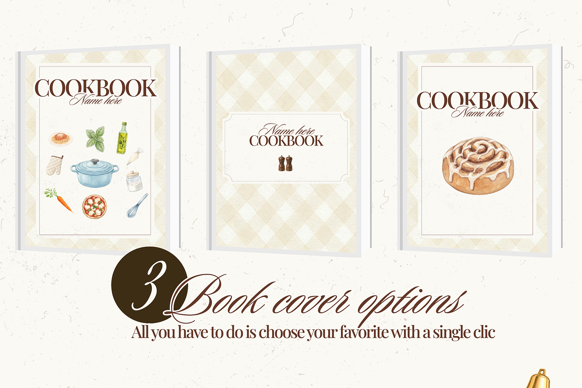Printable family cookbook template, a Social Media Template by PixelBloomClub (Photo 2 of 8)