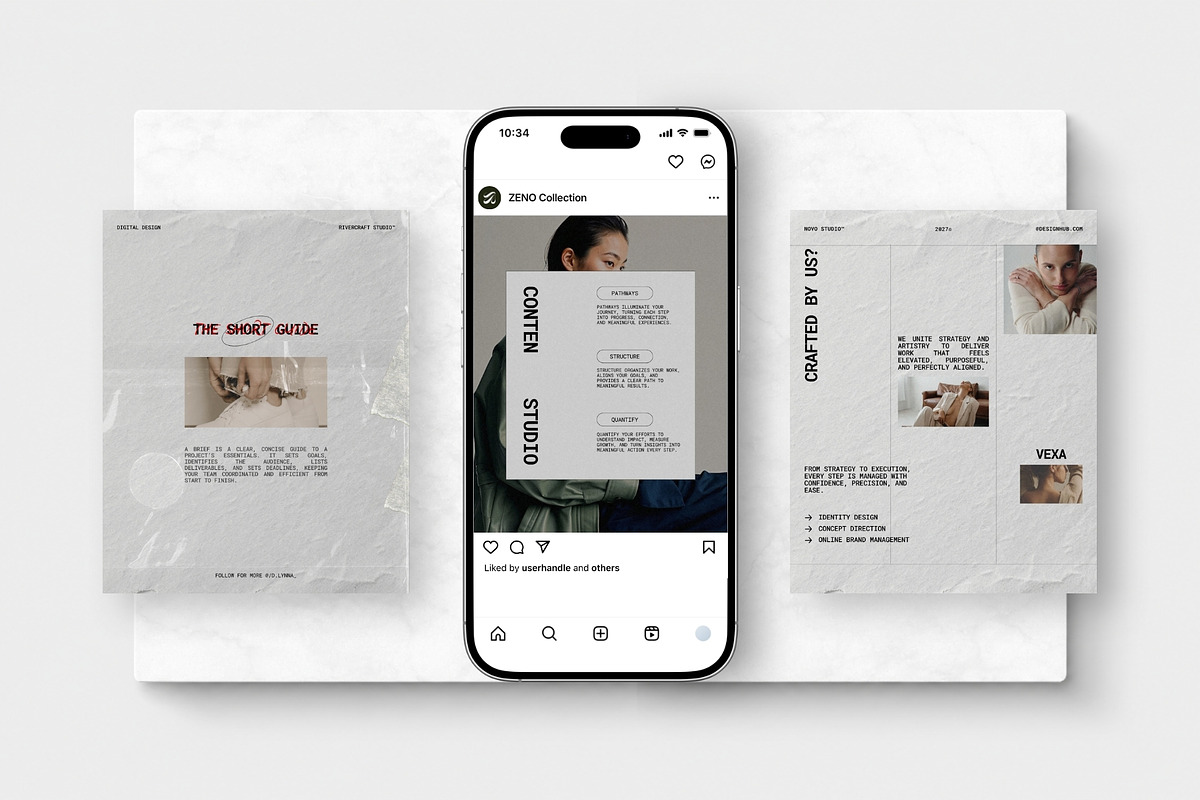 ZENO | Social Media Kit (II), a Social Media Template by The Aesthetic Studio (Photo 4 of 10)