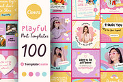 Social Media Posts Canva Templates, a Social Media Template by TemplateCastleStore (Thumbnail 1 of 10)