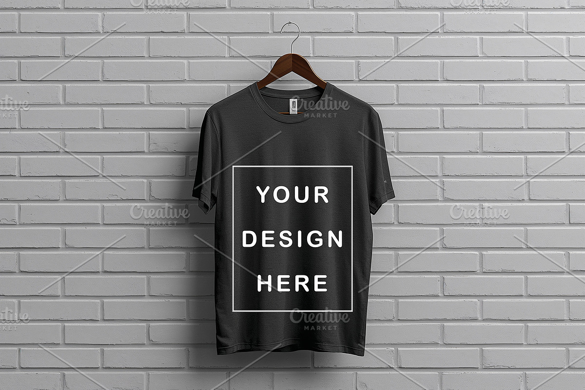 T-Shirt Mockup - Dark Gray Edition, a Shirt Mockup by ForhadGFX (Photo 10 of 12)