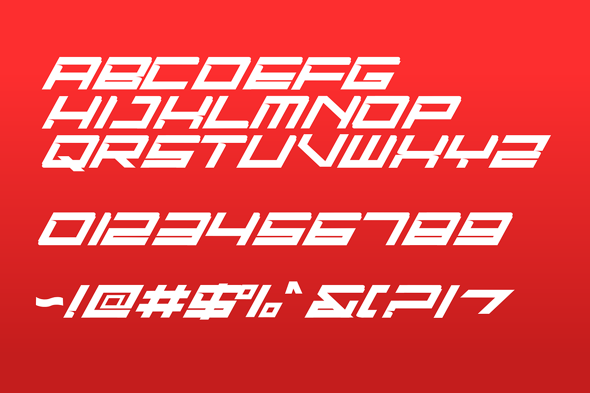 Fast Racer - Racing Display Font, a Font by figuree studio