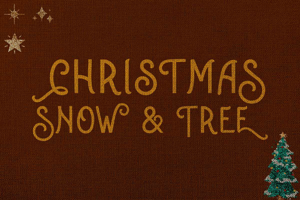 Snow Lits Christmas Holiday Display, a Font by Cloverons (Photo 5 of 13)
