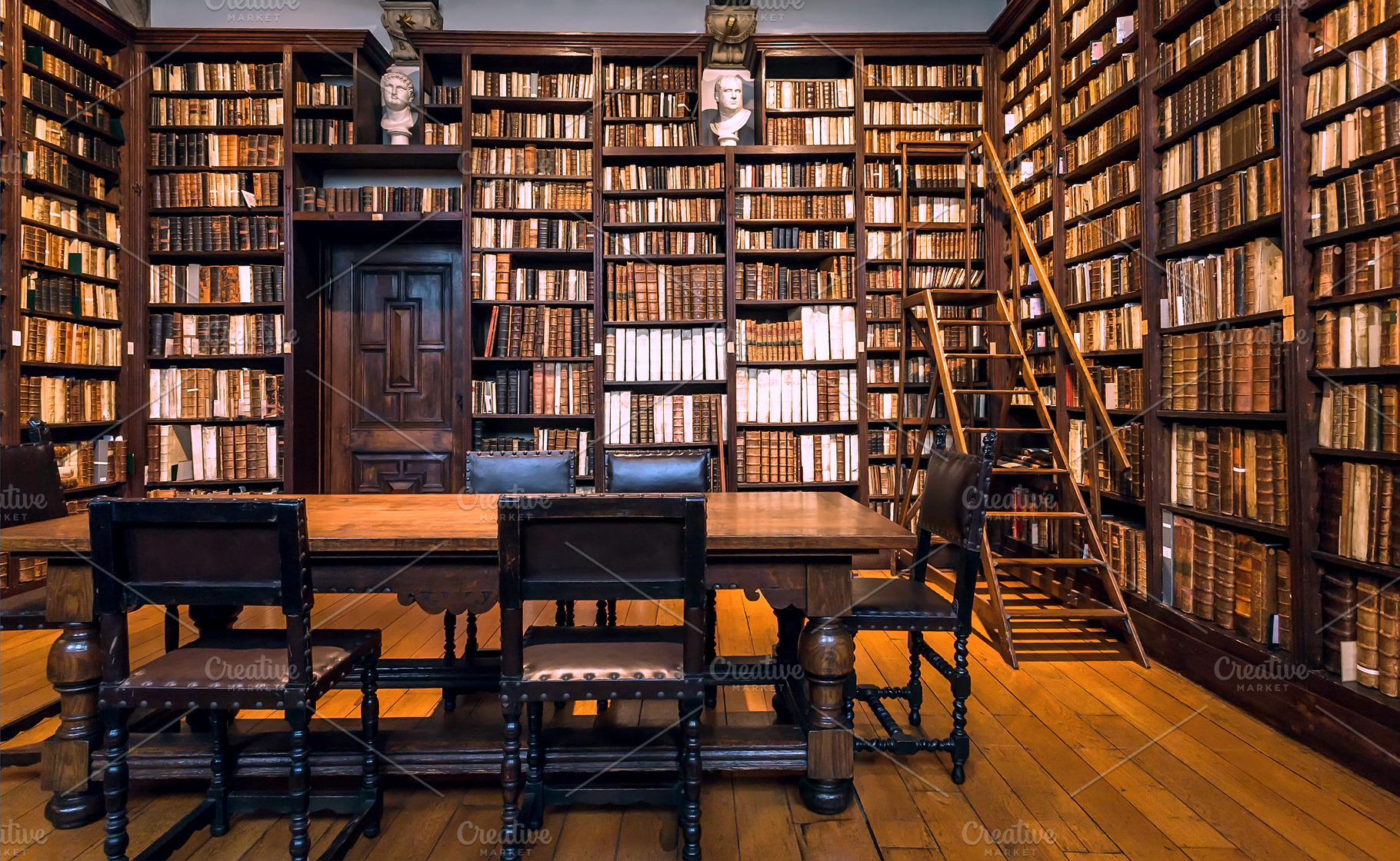 Library room with bookshelves, a School & Education Photo by Radiokafka