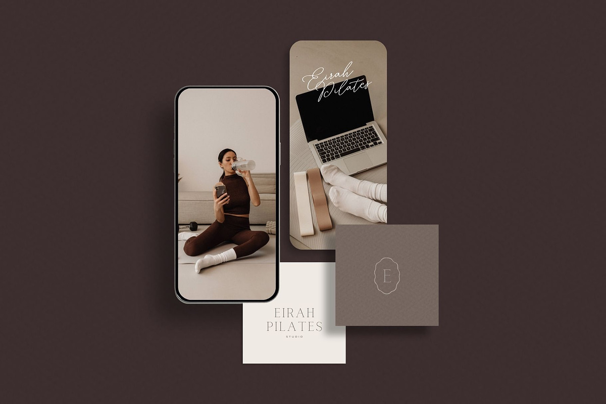 Pilates Logo & Brand Kit, a Branding & Logo Template by Ederra Design (Photo 1 of 17)