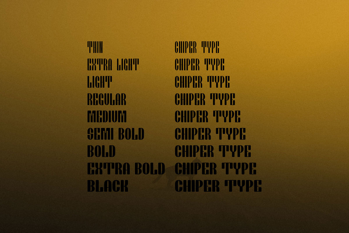 Chiper Type, a Serif Font by Canden Meutuah (Photo 2 of 5)