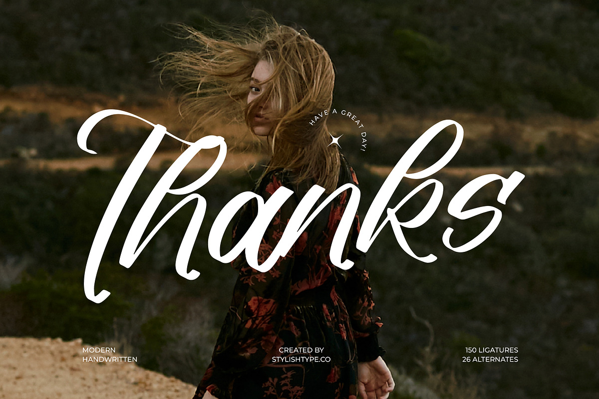 Somethin Rustica Modern Handwritten, a Script Font by stylishtype.co (Photo 20 of 20)
