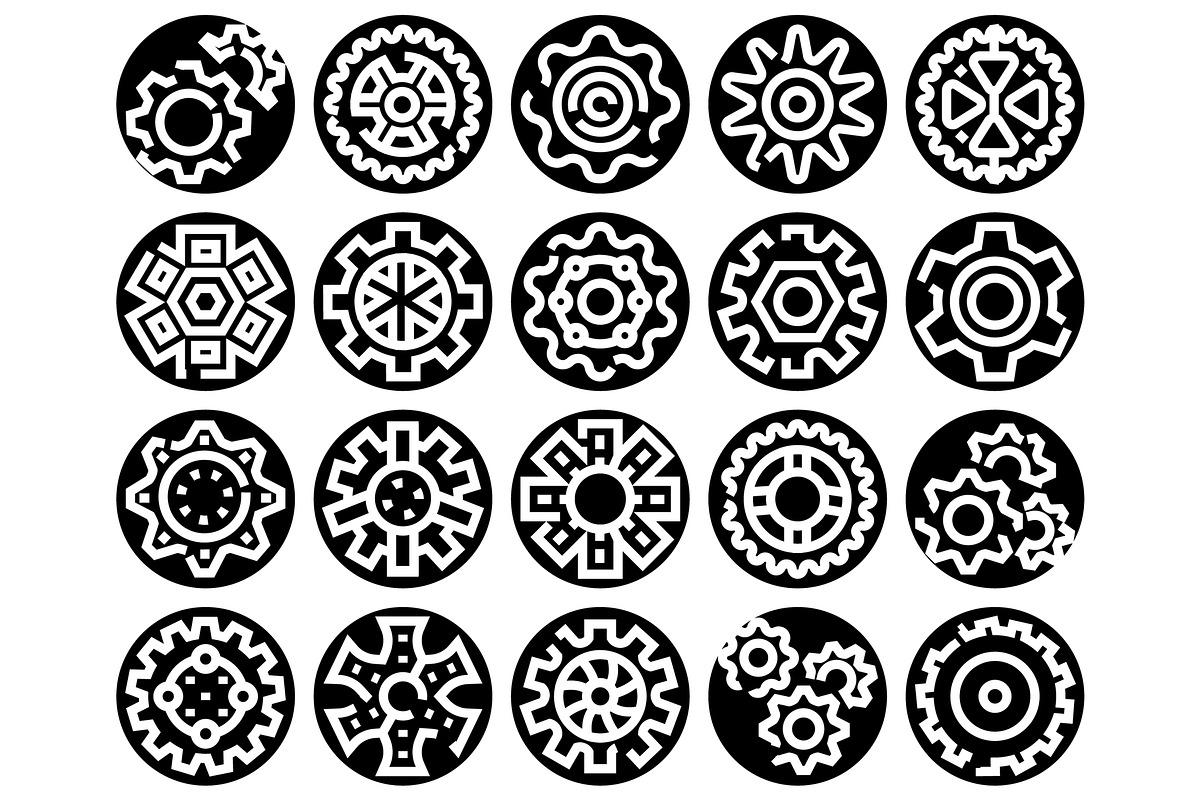 Gears and cogwheels icons presenting, an Object Graphic by pikepicture (Photo 2 of 3)