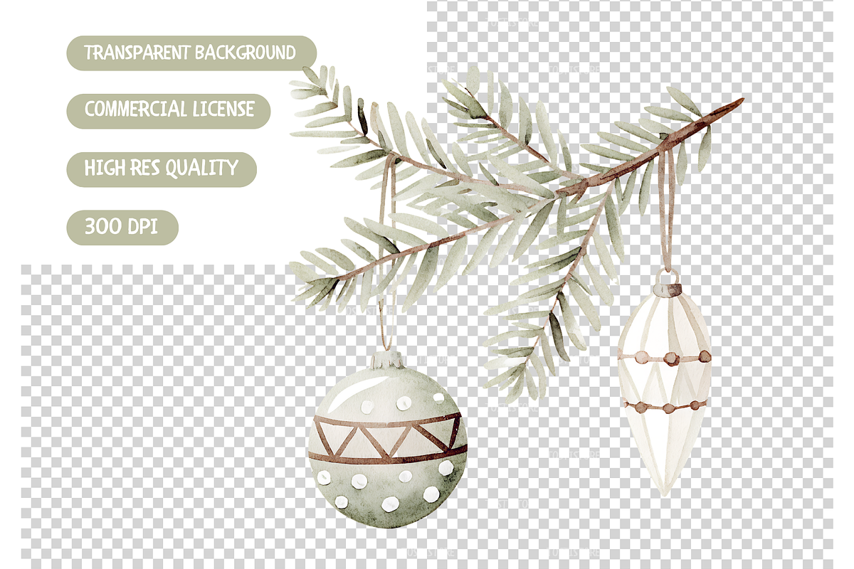 Neutral Winter Clipart Collection, an Illustration by TatiMockup (Photo 5 of 5)