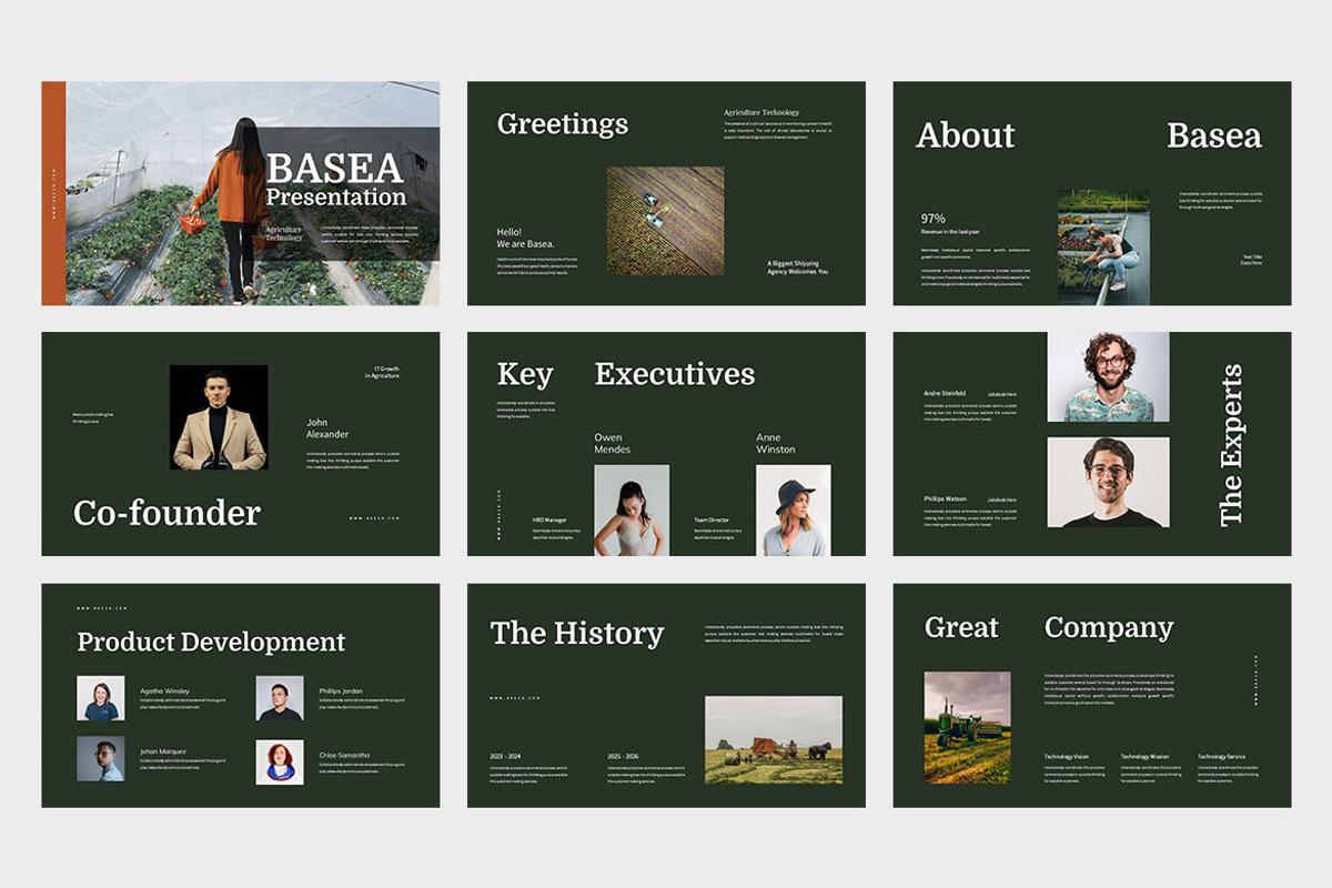 Basea : Agriculture Google Slides, a Presentation Template by Punkl Camp (Photo 6 of 9)