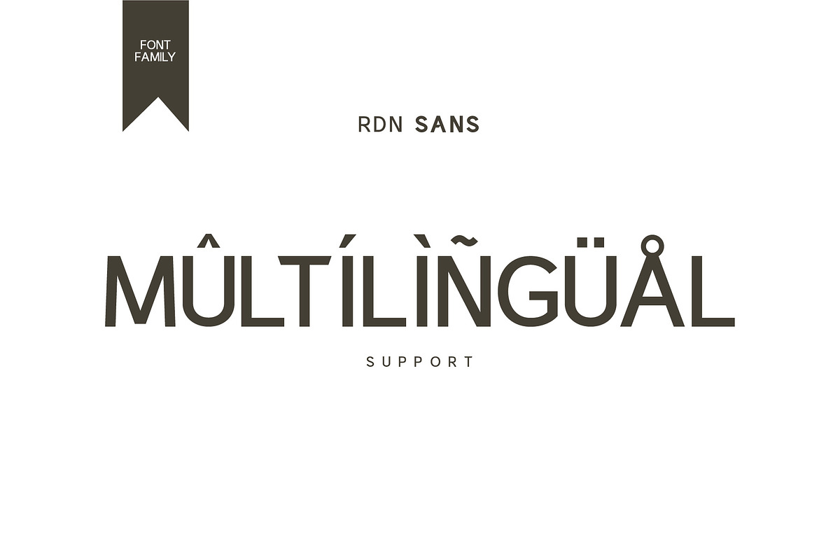 RDN SANS SERIF FONT FAMILY, a Sans Serif Font by rmdndsign (Photo 7 of 8)
