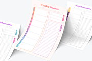 Weekly Schedule Planner Template, a Marketing Template by CubicSpace (Thumbnail 2 of 4)
