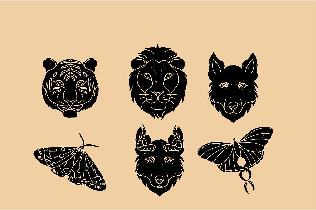 Black Celestial Clipart Set 2, an Object Illustration by Ginny and Sam (Photo 5 of 15)