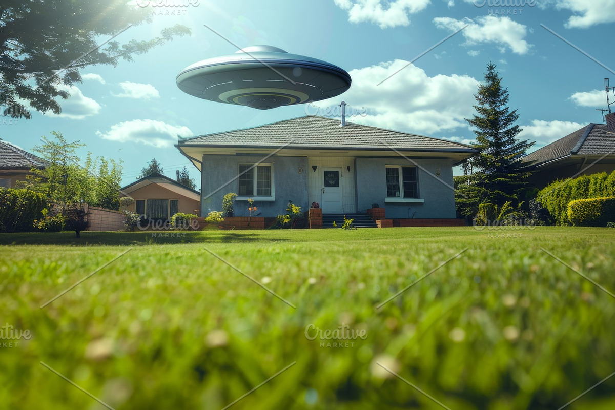 97 UFO objects flying in the sky, a Transportation Photo by Handmadefont (Photo 64 of 101)