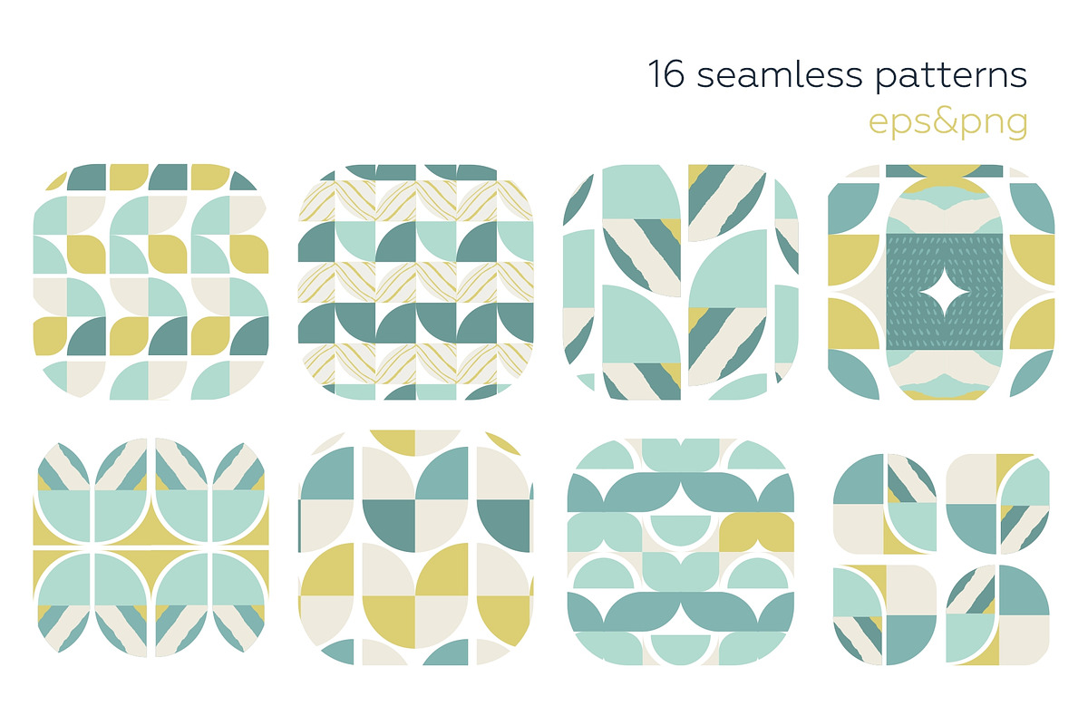 Vintage geometry patterns collection, a Pattern Graphic by lisa_kalev (Photo 10 of 14)