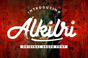 Alkilri | Brush Script Font, a Script Font by Vunira