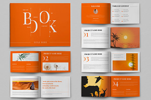Book Design Landscape, a Magazine Template by ContestDesign