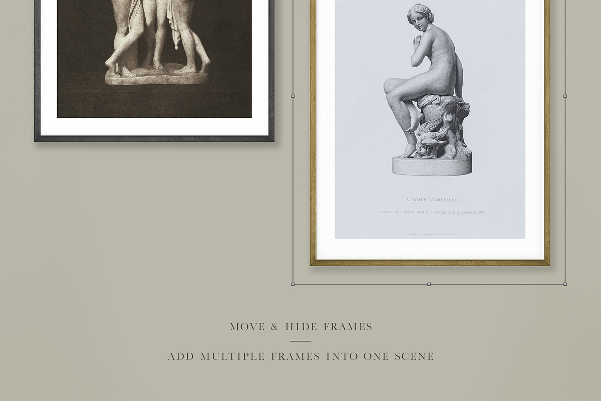 Movable Frames Kit For Mockups, a Print Template by The White Space Co. (Photo 3 of 8)