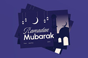 Ramadhan Mubarak Greeting Card, a Card Template by graphicook (Thumbnail 1 of 3)