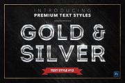 Gold & Silver #2 - 20 Text Styles, a Layer Style Add-On by Jonas Stensgaard (Thumbnail 13 of 23)