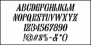 Royal Stencil JNL, a Sans Serif Font by Jeff Levine Fonts (Thumbnail 5 of 5)