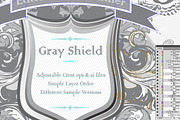 Ornamented shield design, an Object Graphic by Pelican graphics (Thumbnail 3 of 3)