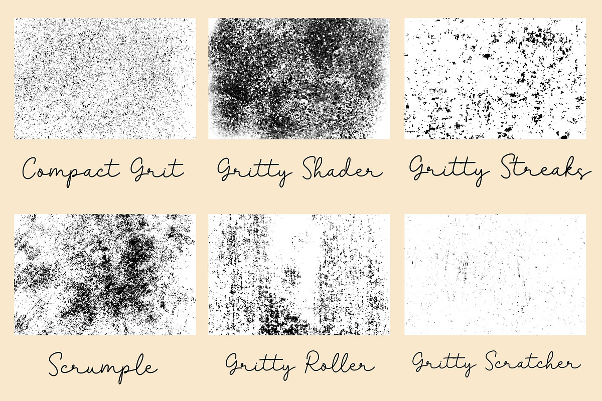 Core Grit Texture Procreate Brushes, a Brush Add-On by KJP Designs (Photo 5 of 8)