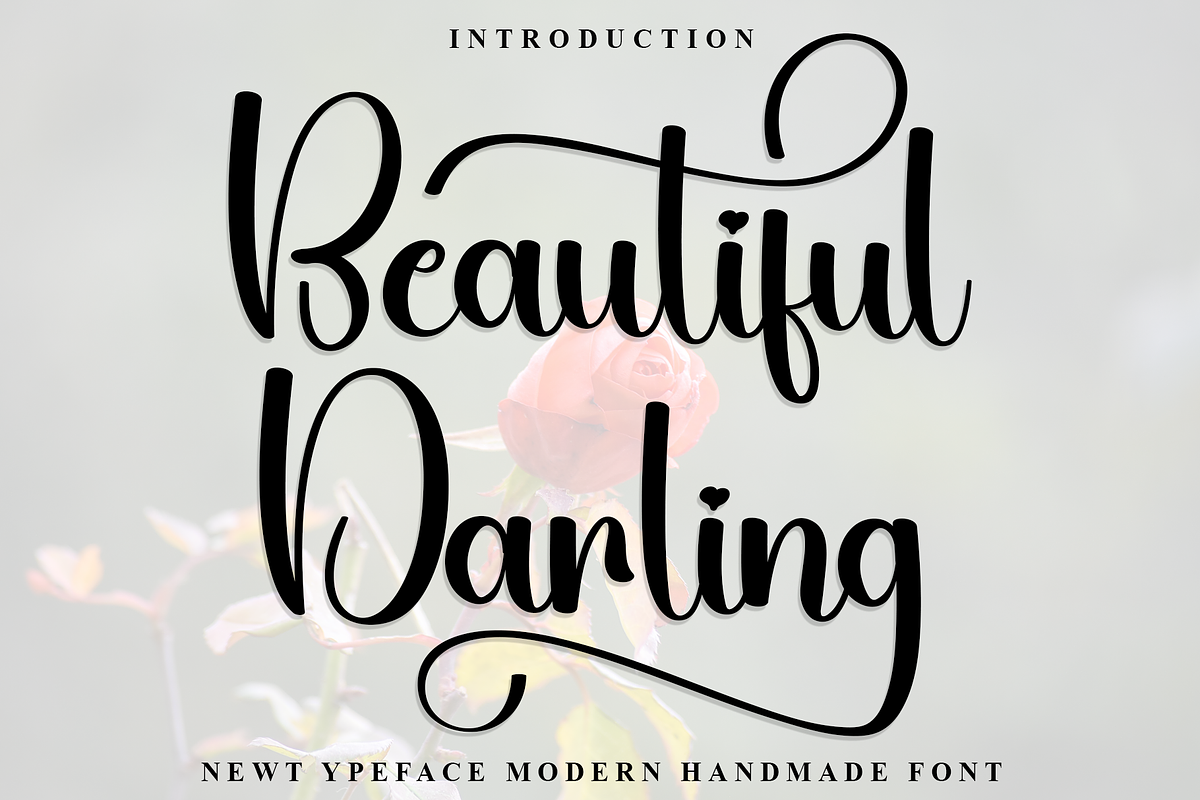 Beautiful Darlinga, a Handwritten Font by InermediaSTUDIO (Photo 1 of 7)