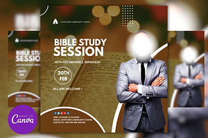 Bible Study Session Canva Template