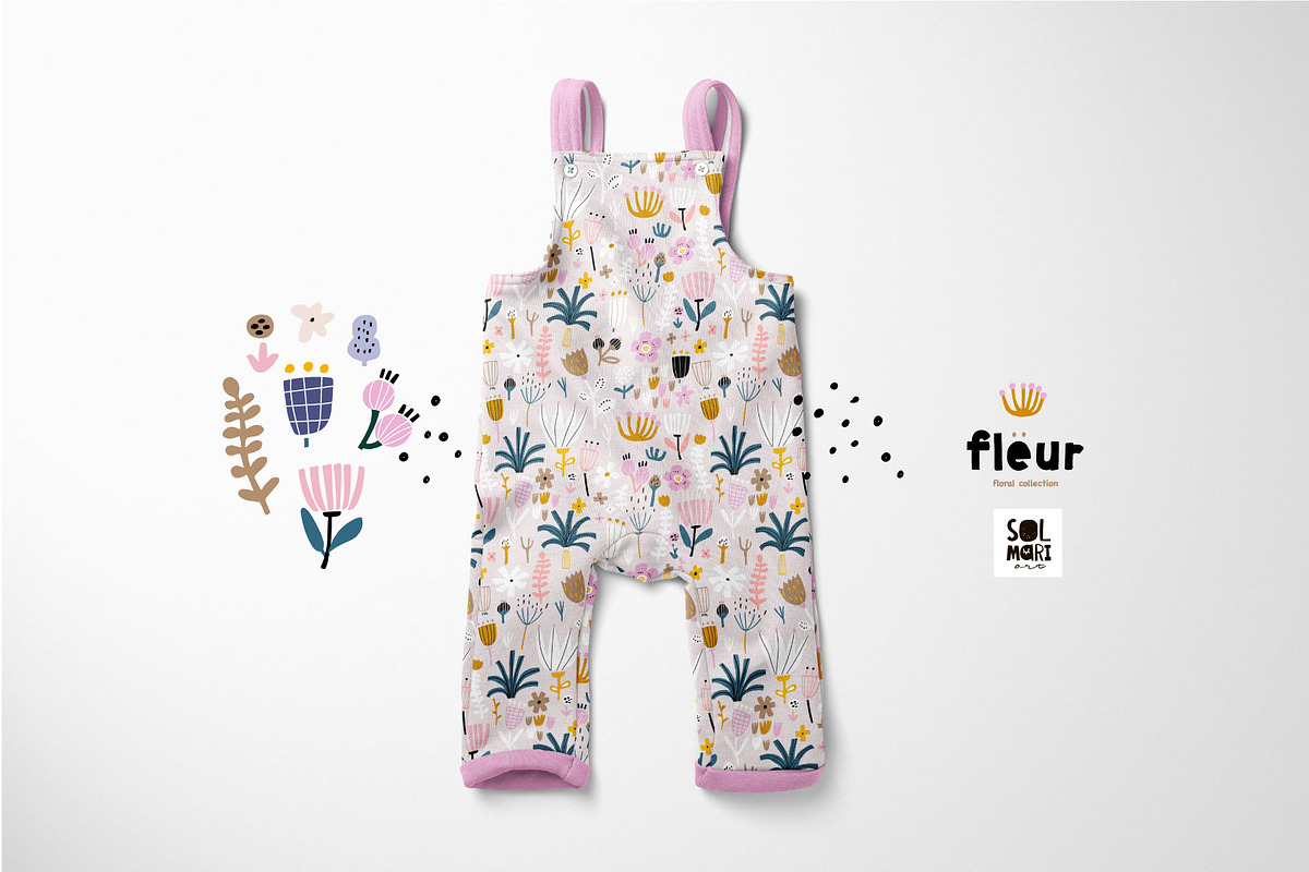 The Fleur blossom collection, a Pattern Graphic by solmariart (Photo 6 of 12)