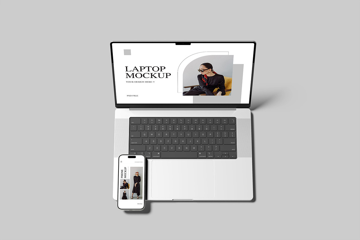 Laptop and Phone Mockup, an iPhone Mockup by Amigos__46 (Photo 8 of 10)