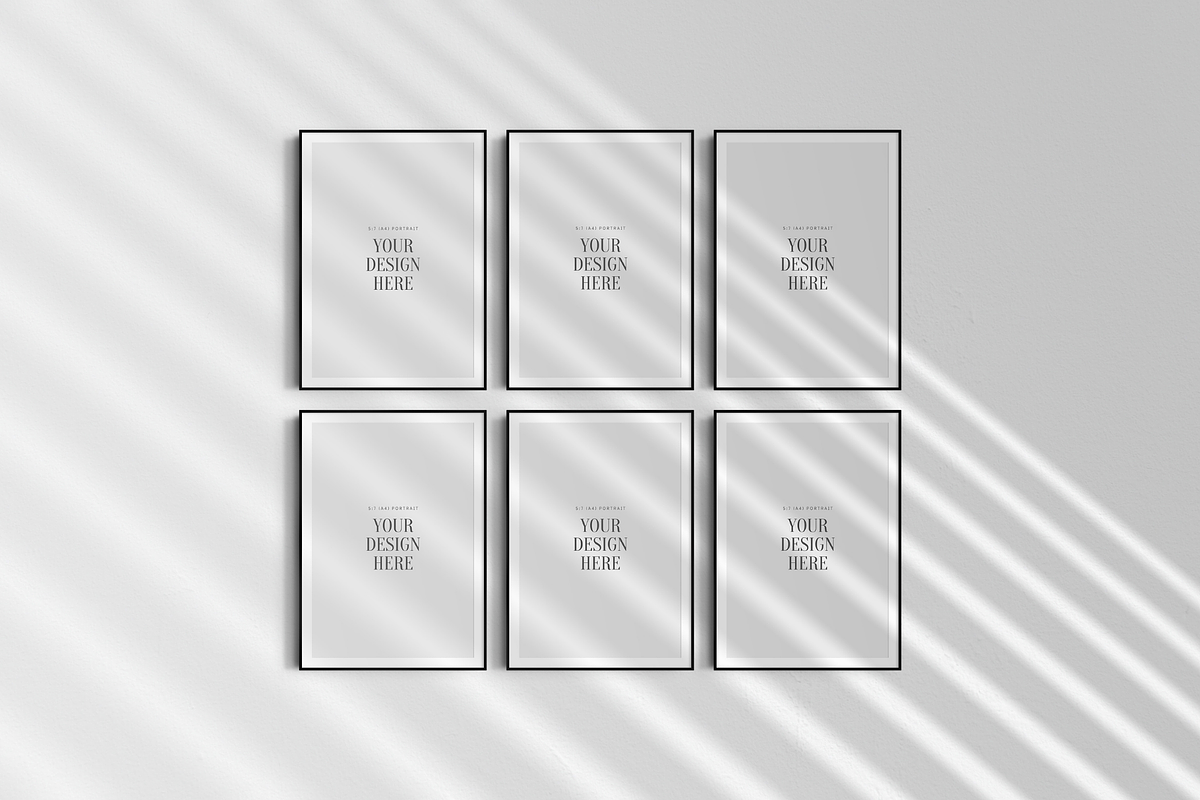 Frame Mockup BUNDLE 5:7 A4 Portrait, a Product Mockup by DESIGN BY nube (Photo 8 of 15)