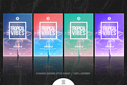TROPICAL VIBES Flyer Template, a Flyer Template by OVNI-TEMPLATES (Thumbnail 3 of 4)