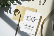 60th Birthday Party Invitation Card, an Invitation Template by TheSimplySereneShop (Thumbnail 10 of 10)