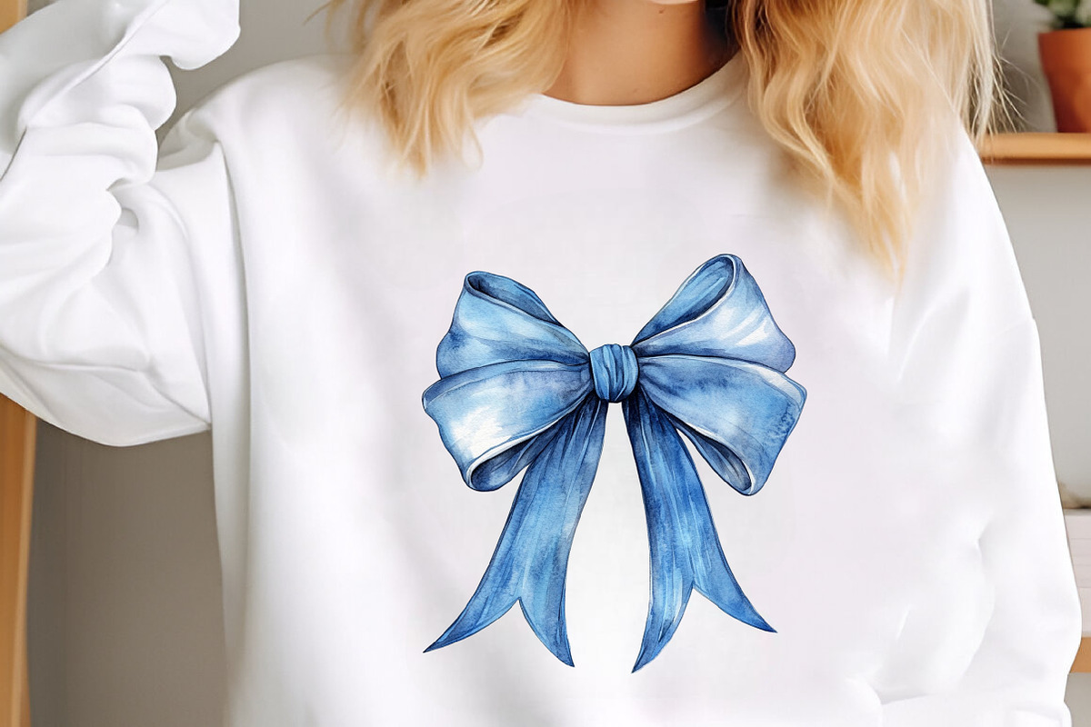 Watercolor Coquette Bow Clipart, a Seasonal Illustration by designcity5 (Photo 4 of 5)