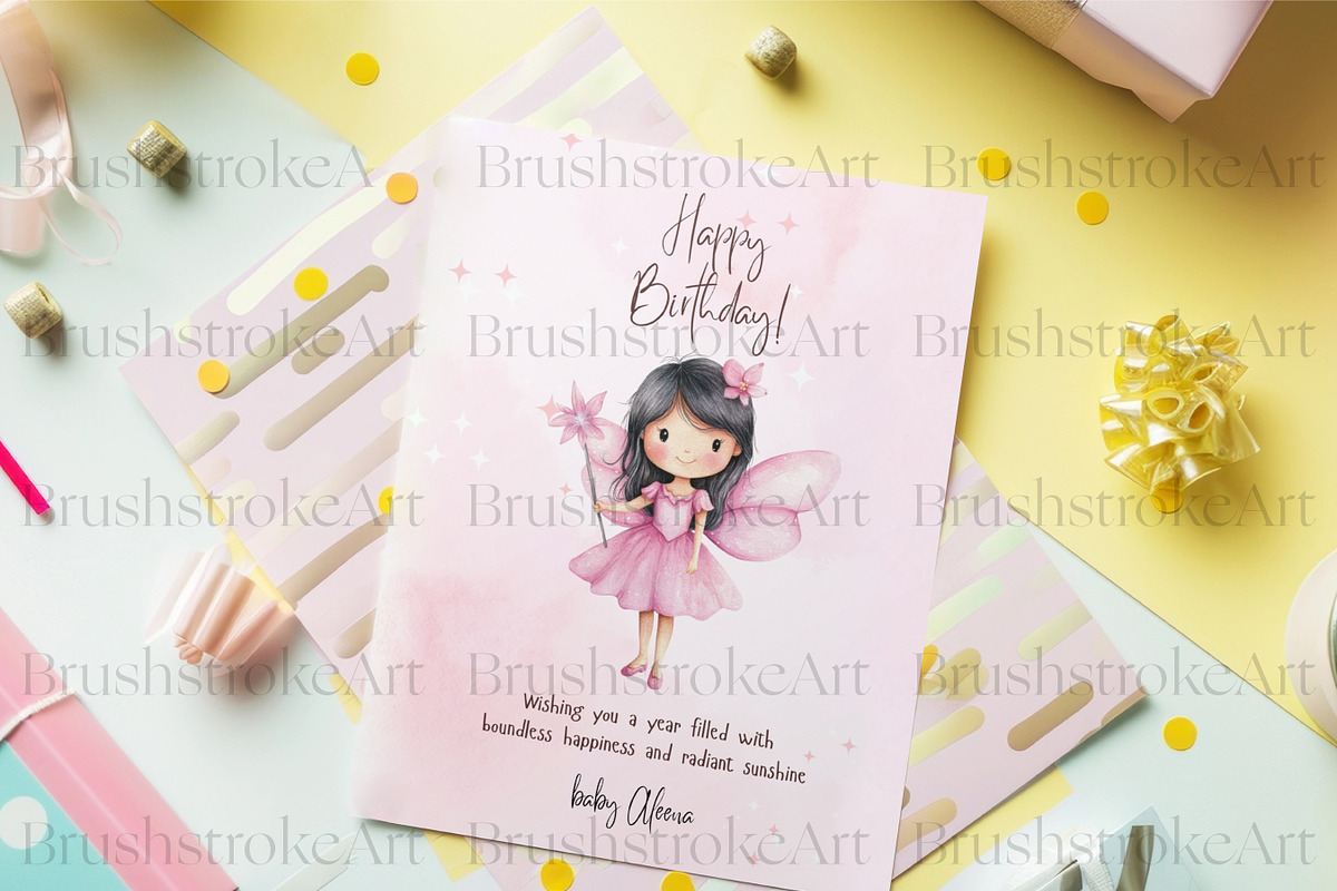 Pink Fairy Clipart, Watercolor Fairy, a Decorative Illustration by BrushstrokeArtGB (Photo 9 of 9)
