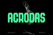 Acrodas - Condensed Display Font