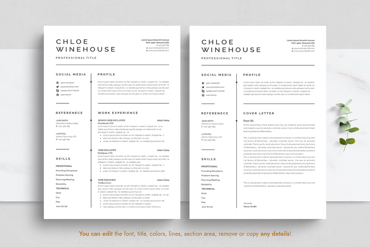 ATS Resume For Google Docs And Word, a Resume Template by Blackcloud_Creations (Photo 5 of 6)