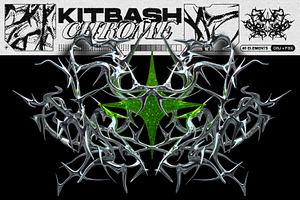Chrome Style Kitbash, an Object 3D Model by MiksKS