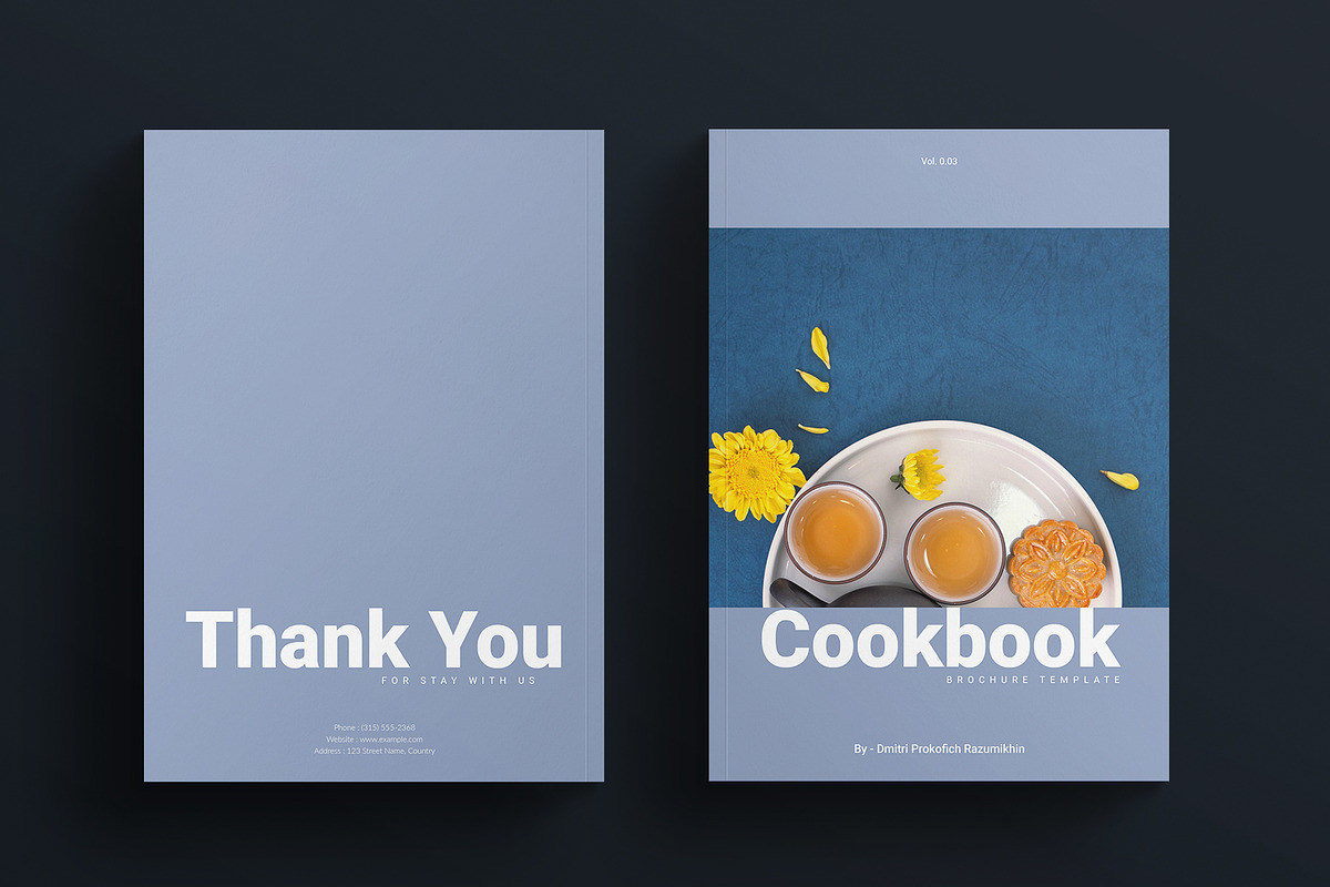 Cookbook Brochure Template, a Brochure Template by E-Type (Photo 7 of 7)