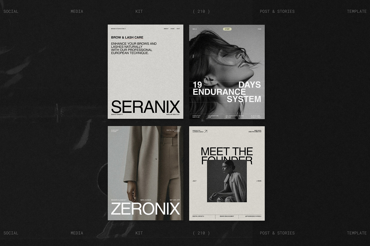 ELVO | Social Media Kit Bundle, a Social Media Template by Prapti Design (Photo 2 of 10)