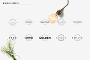 Minimal Badges | 30 Logo Templates, a Branding & Logo Template by VP Fonts (Thumbnail 6 of 17)