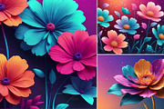 Gradient Floral Background, a Background Graphic by sibel dayı (Thumbnail 12 of 24)