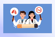 no tobacco day background 33 set, an Education Illustration by foxndeer (Thumbnail 5 of 5)