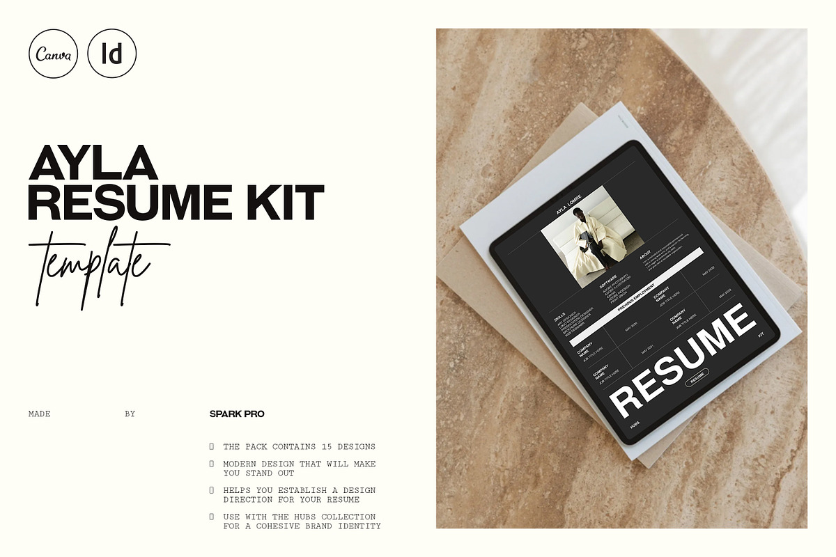 Resume Kit, a Resume Template by SparkPro (Photo 3 of 8)