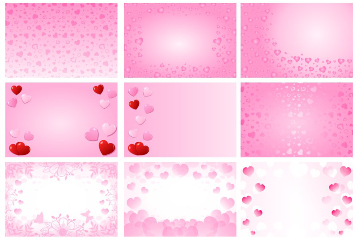 Valentine Pattern Background Bundle, a Background Photo by D2PUTRI (Photo 3 of 13)